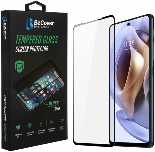 Захисне скло Becover для Motorola Moto G31 / G41 (707598) Black - фото - інтернет-магазин електроніки та побутової техніки TTT