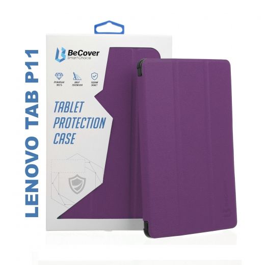Обкладинка BeCover Smart Case для Lenovo Tab P11 (706094) Purple - фото - інтернет-магазин електроніки та побутової техніки TTT