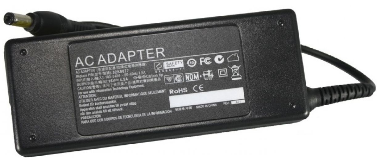 Блок живлення PowerPlant для ноутбуків IBM/LENOVO 220V, 16V 72W 4.5A (5.5*2.5) (IB72D5525) - фото - інтернет-магазин електроніки та побутової техніки TTT