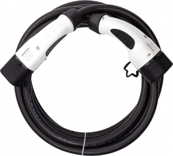 Зарядный кабель Duosida для электромобилей Type 2 - Type 2, 32 A, 22 kW, 3-фазный, 5 м (EV200153) - фото Зарядный кабель Duosida для электромобилей Type 2 - Type 2, 32 A, 22 kW, 3-фазный, 5 м (EV200153) - фото - интернет-магазин электроники и бытовой техники TTT