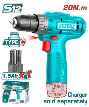 Акумуляторний шурупокрут Total TDLI12428 - фото Акумуляторний шурупокрут Total TDLI12428 - фото - інтернет-магазин електроніки та побутової техніки TTT