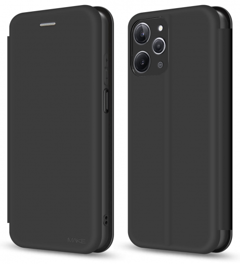 Чехол-книжка Make Flip Xiaomi Redmi 12 (MCP-XR12BK) Black - фото - интернет-магазин электроники и бытовой техники TTT