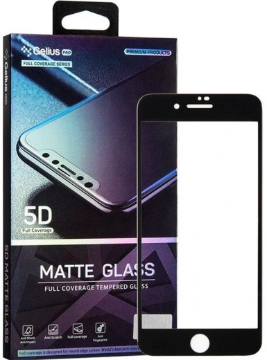 Захисне скло Gelius Pro 5D Matte iPhone 7/8 Plus Black - фото - інтернет-магазин електроніки та побутової техніки TTT