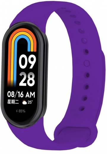 Ремешок BeCover для Xiaomi Mi Smart Band 8 (709382) Dark Purple - фото - интернет-магазин электроники и бытовой техники TTT