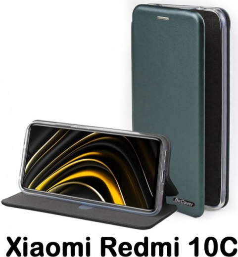 Чехол-книжка BeCover Exclusive для Xiaomi Poco C40/Redmi 10C (707949) Dark Green - фото - интернет-магазин электроники и бытовой техники TTT