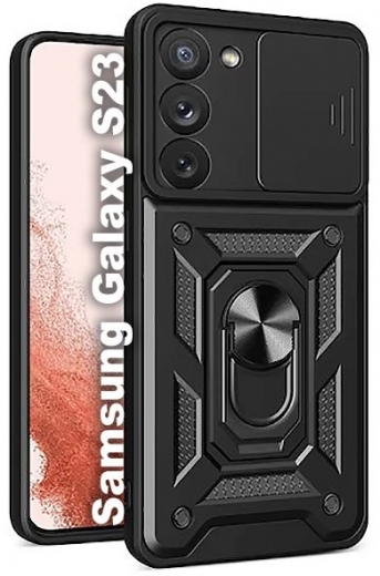 Панель BeCover Military для Samsung Galaxy S23 SM-S911 (709999) Black - фото - інтернет-магазин електроніки та побутової техніки TTT