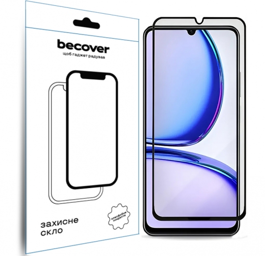 Защитное стекло BeCover для Realme C61 (711809) Black - фото - интернет-магазин электроники и бытовой техники TTT