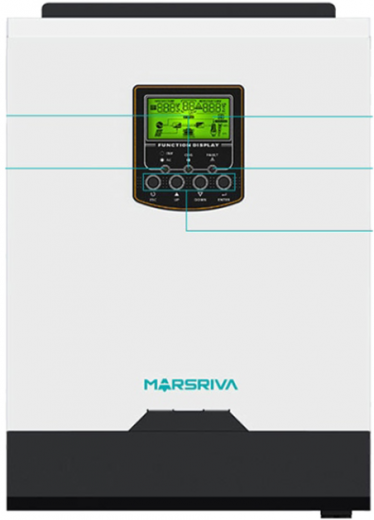 Инвертор Marsriva OFF-G Premium 3 кВт 24 В Wi-Fi (MR-SPF3000-II) - фото - интернет-магазин электроники и бытовой техники TTT