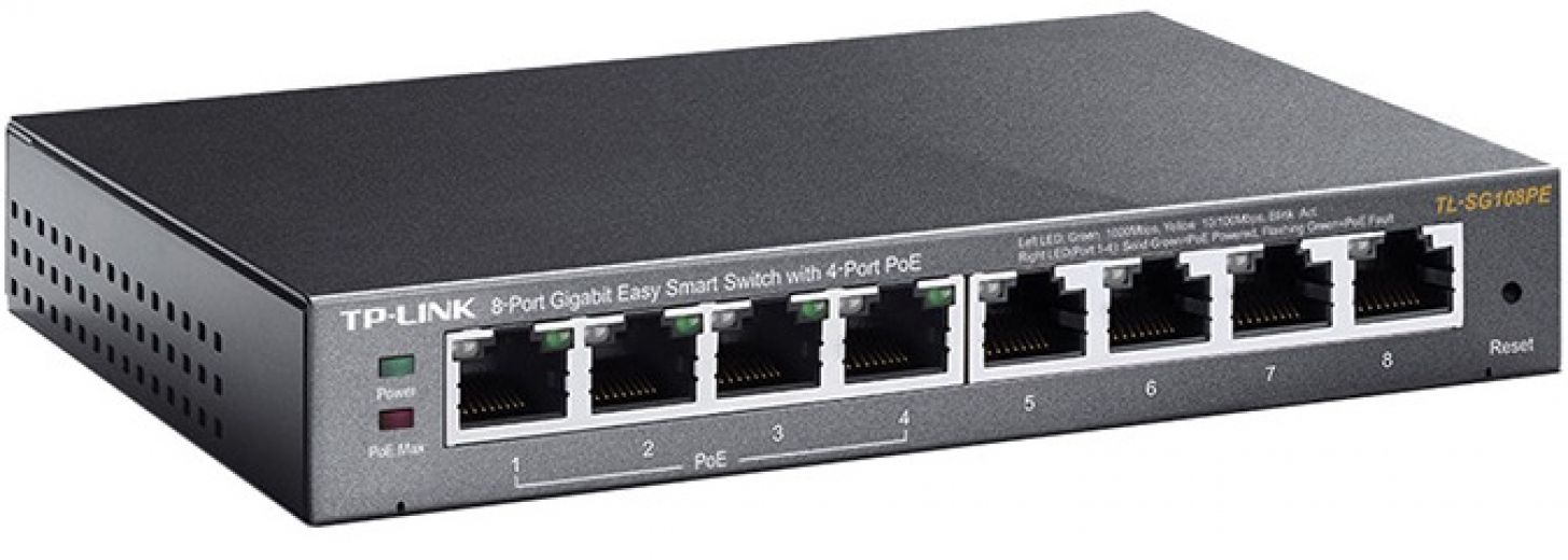 Коммутатор TP-LINK TL-SG108PE - фото - интернет-магазин электроники и бытовой техники TTT