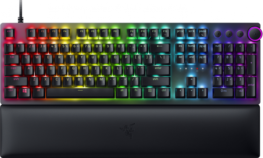Клавіатура дротова Razer Huntsman V2 Purple Optical Switch RU USB (RZ03-03931300-R3R1) - фото - інтернет-магазин електроніки та побутової техніки TTT