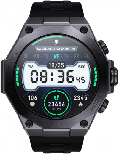 Смарт-часы Xiaomi Black Shark S1 Pro Black - фото - интернет-магазин электроники и бытовой техники TTT