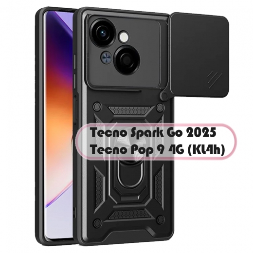 Панель BeCover Military для Tecno Spark Go 2025/ Pop 9 4G (KL4h) (713680) Black - фото - интернет-магазин электроники и бытовой техники TTT