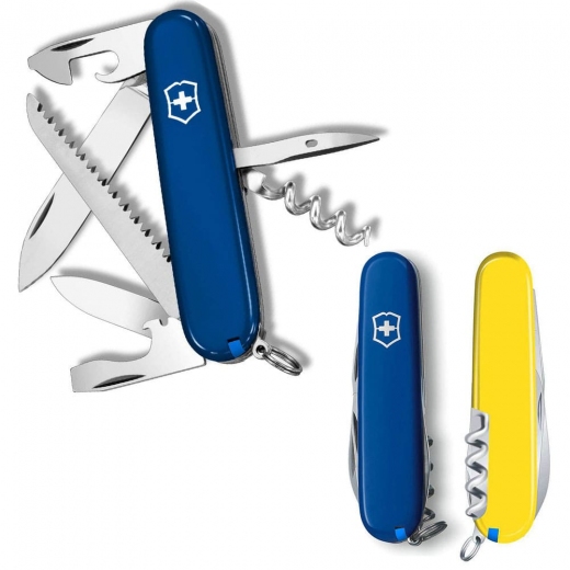 Складной нож Victorinox CAMPER UKRAINE сине-желтый 1.3613.2.8 - фото - интернет-магазин электроники и бытовой техники TTT