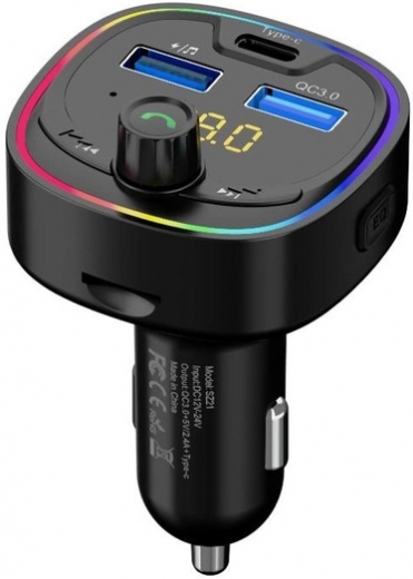 FM-трансмиттер SkyDolphin SZ21 (FMT-000028) Black  - фото - интернет-магазин электроники и бытовой техники TTT