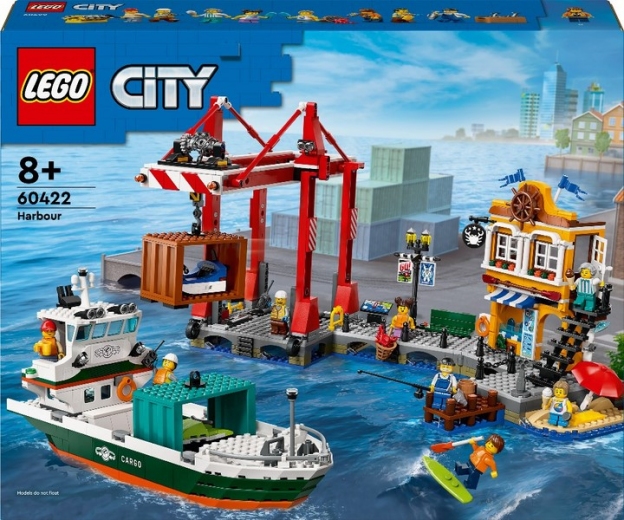 Конструктор LEGO City Морська гавань із вантажним судном 1226 деталей (60422) - фото - інтернет-магазин електроніки та побутової техніки TTT
