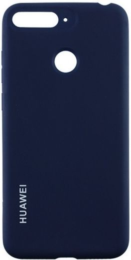 Панель Original Soft Case Honor 7a Pro/Huawei Y6 Prime (2018) Dark Blue - фото - интернет-магазин электроники и бытовой техники TTT
