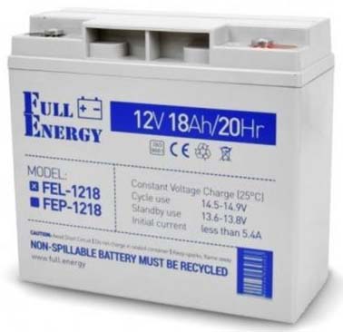 Аккумуляторная батарея Full Energy FEL-1218 12V 18AH (FEL-1218) GEL - фото - интернет-магазин электроники и бытовой техники TTT