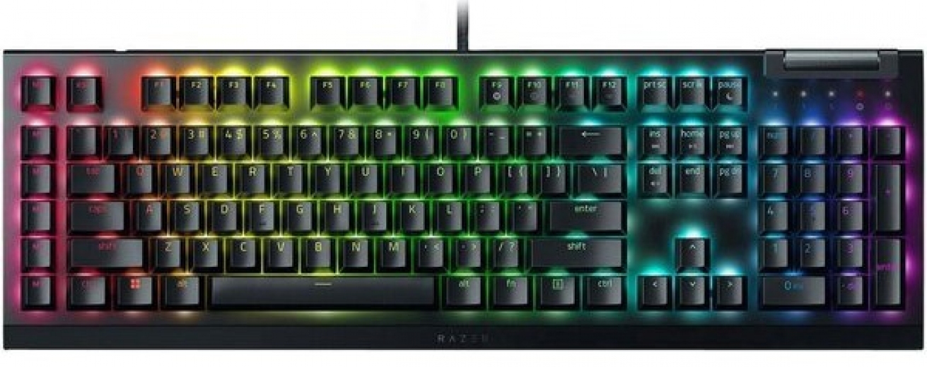 Клавіатура дротова Razer BlackWidow V4 X Yellow Switch RU USB Black (RZ03-04702500-R3R1) - фото - інтернет-магазин електроніки та побутової техніки TTT