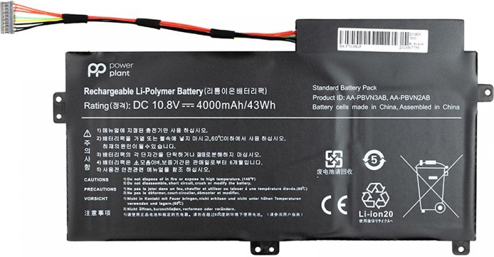 Акумулятор PowerPlant для SAMSUNG 370R (AA-PBVN3AB) 10.8V 4000mAh - фото - інтернет-магазин електроніки та побутової техніки TTT
