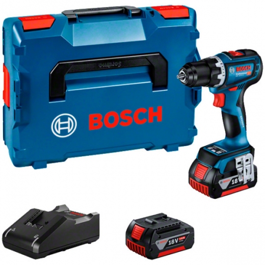 Аккумуляторная ударная дрель-шуруповерт Bosch GSR 18V-90 C Professional, 2 акб GBA 18V 5.0Ah і з/п GAL 18V-40 - фото Аккумуляторная ударная дрель-шуруповерт Bosch GSR 18V-90 C Professional, 2 акб GBA 18V 5.0Ah і з/п GAL 18V-40 - фото - интернет-магазин электроники и бытовой техники TTT