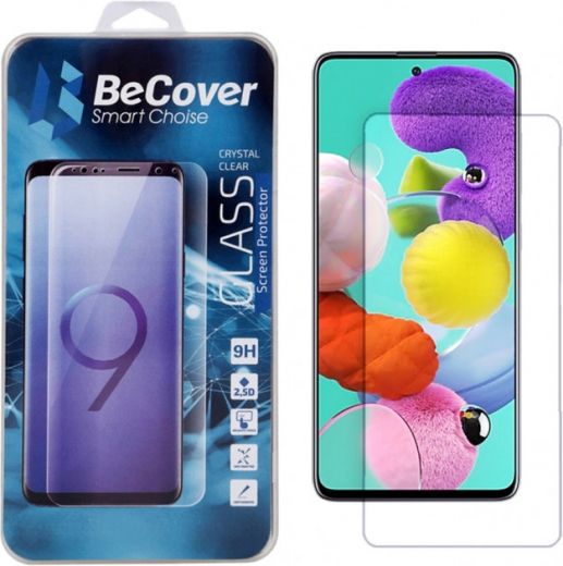 Защитное стекло BeCover Crystal Clear Glass для Samsung Galaxy A51 SM-A515 (BC_704669) - фото - интернет-магазин электроники и бытовой техники TTT