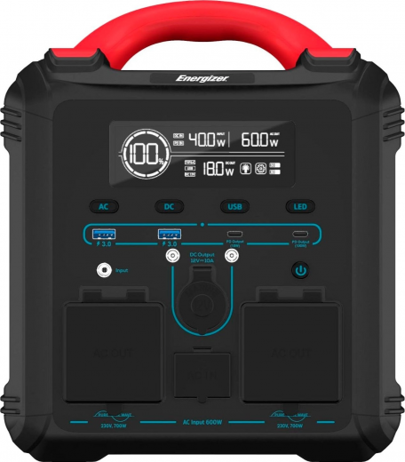 Зарядна станція ENERGIZER 700W, 551Wh, LMFP (PPS550W1F) - фото Зарядна станція ENERGIZER 700W, 551Wh, LMFP (PPS550W1F) - фото - інтернет-магазин електроніки та побутової техніки TTT