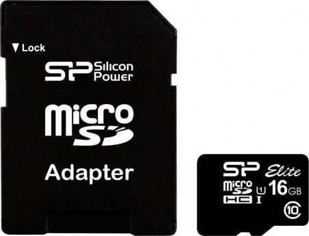 Карта памяти Silicon Power microSDHC 16GB Elite UHS-I (SP016GBSTHBU1V10-SP) - фото Карта памяти Silicon Power microSDHC 16GB Elite UHS-I (SP016GBSTHBU1V10-SP) - фото - интернет-магазин электроники и бытовой техники TTT