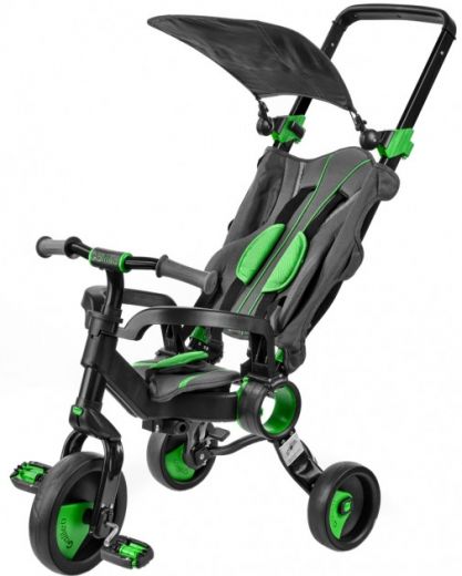 Велосипед дитячий Galileo Strollcycle GB-1002-G (9506000120959) Black/Green - фото - інтернет-магазин електроніки та побутової техніки TTT