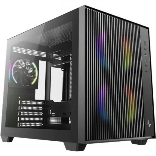 Корпус DeepCool CG330 Mesh 3F (R-CG330MESH-BKANM3-G) Black - фото - интернет-магазин электроники и бытовой техники TTT
