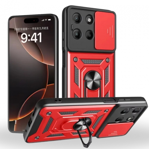 Панель BeCover Military для Motorola Moto G57 Power (715517) Red - фото - інтернет-магазин електроніки та побутової техніки TTT