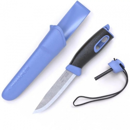 Нож Morakniv Companion Spark Blue - фото - интернет-магазин электроники и бытовой техники TTT