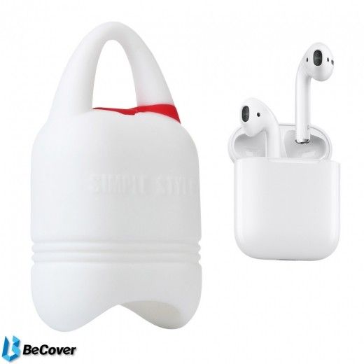 Чехол Kindon i-Smile для Apple AirPods IPH1430 (702345) White - фото - интернет-магазин электроники и бытовой техники TTT