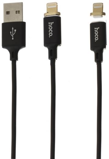 Кабель Hoco U28 Magnetic Absorption Lightning 1m Black - фото Кабель Hoco U28 Magnetic Absorption Lightning 1m Black - фото - интернет-магазин электроники и бытовой техники TTT