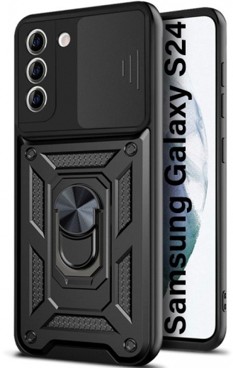 Панель BeCover Military для Samsung Galaxy S24 SM-S921 (710635) Black - фото - интернет-магазин электроники и бытовой техники TTT