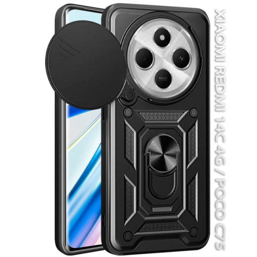 Панель BeCover Military для Xiaomi Redmi 14C 4G / Poco C75 (712489) Black - фото - интернет-магазин электроники и бытовой техники TTT