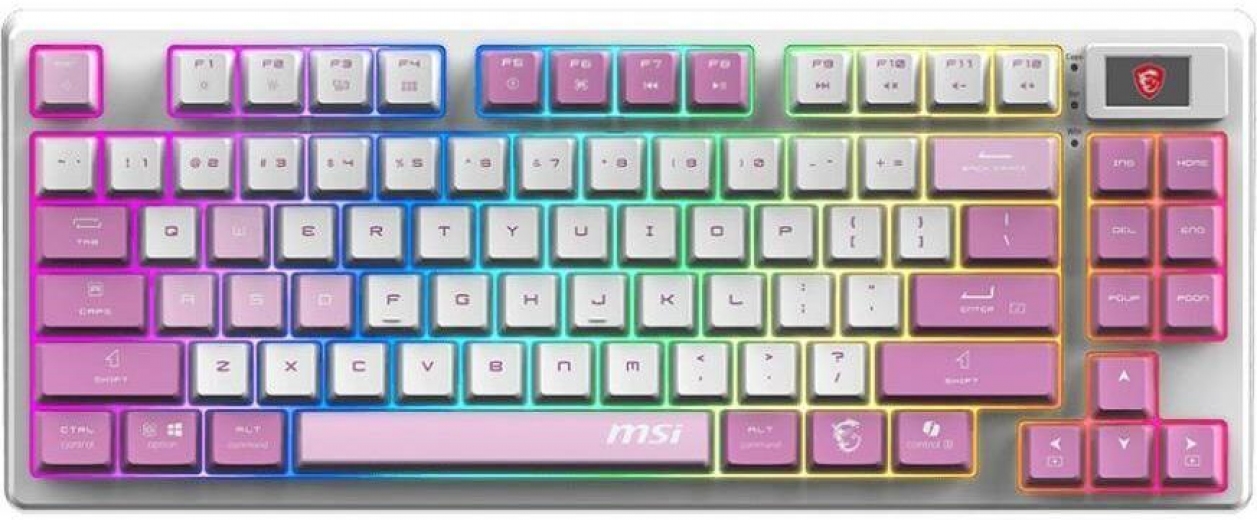 Клавіатура бездротова MSI FORGE GK600 TKL WIRELESS VIOLET Ukr - фото - інтернет-магазин електроніки та побутової техніки TTT