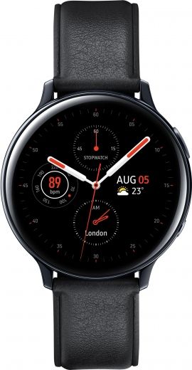 Смарт часы Samsung Galaxy Watch Active 2 44mm Stainless steel (SM-R820NSKASEK) Black - фото - интернет-магазин электроники и бытовой техники TTT