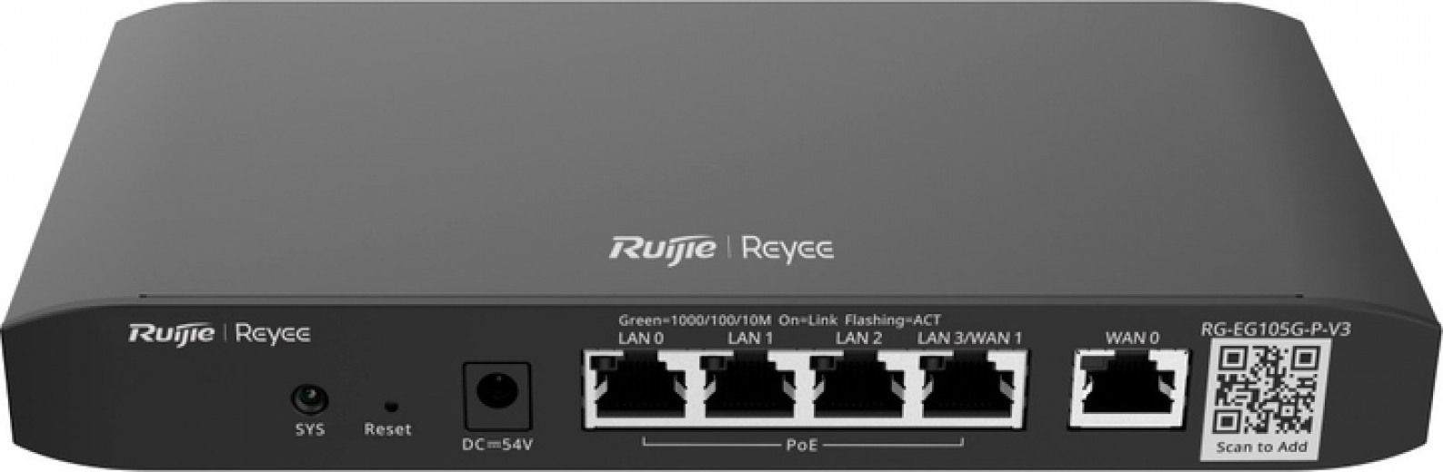 Маршрутизатор Ruijie Reyee RG-EG105G V3 - фото - інтернет-магазин електроніки та побутової техніки TTT