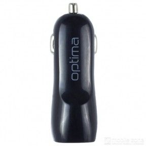 Автомобильное зарядное устройство 2USB Optima (1A) Black - фото - интернет-магазин электроники и бытовой техники TTT