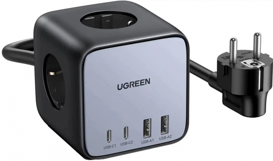 Зарядний пристрій Ugreen CD268 4xUSB 65W DigiNest Cube (2xUSB-C+2xUSB-A) (60113_WV) - фото - інтернет-магазин електроніки та побутової техніки TTT