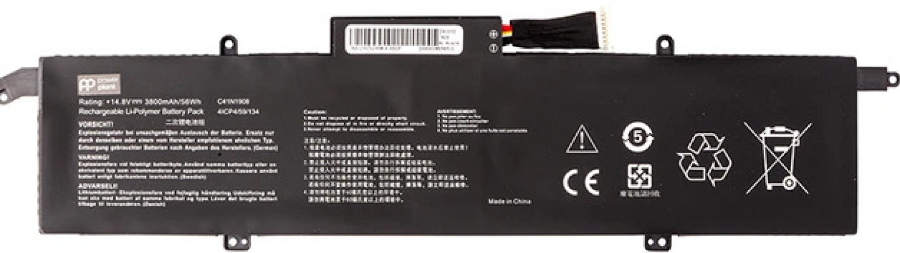 Аккумулятор PowerPlant для Asus Rog Zephyrus G14 (C41N1908) 14.8V 3800mAh (NB432028) - фото - интернет-магазин электроники и бытовой техники TTT