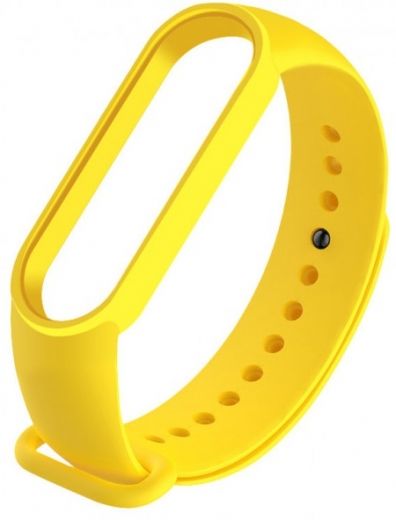 Ремінець для Xiaomi Mi Band 5 Yellow - фото - інтернет-магазин електроніки та побутової техніки TTT