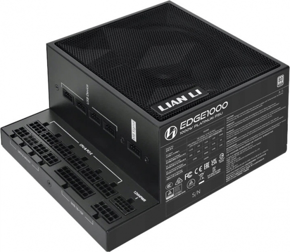 Блок питания Lian Li Edge 1000 Вт 80 Plus Platinum Black (G9P.EG1000.BE00.EU) - фото - интернет-магазин электроники и бытовой техники TTT