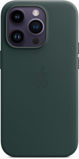 Панель Apple MagSafe Leather Case для Apple iPhone 14 Pro (MPPH3RM/A) Forest Green - фото - интернет-магазин электроники и бытовой техники TTT