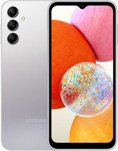Смартфон Samsung Galaxy A14 4/64GB (SM-A145FZSUSEK) Silver - фото Смартфон Samsung Galaxy A14 4/64GB (SM-A145FZSUSEK) Silver - фото - інтернет-магазин електроніки та побутової техніки TTT