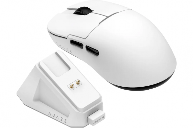 Миша Ajazz AJ159P MC Wireless/Bluetooth/USB Charging Dock (AJ159P-MC-W) White  - фото - інтернет-магазин електроніки та побутової техніки TTT