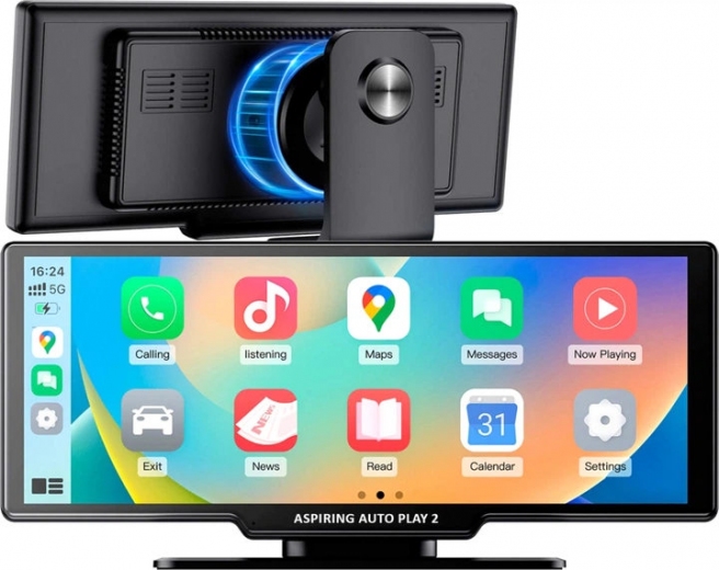 Автомобильный монитор Aspiring Auto Play 2 Magnet CarPlay Android auto (LX-BT702) - фото - интернет-магазин электроники и бытовой техники TTT