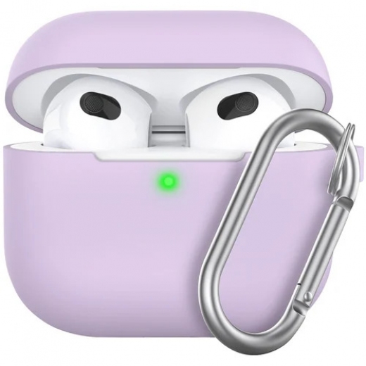 Чехол KeyBudz Elevate Series Keychain for Apple AirPods 3 (AP3_S5_LVD) Lavender - фото - интернет-магазин электроники и бытовой техники TTT