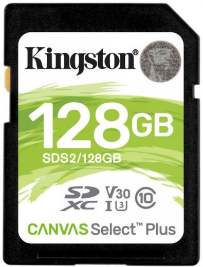 Карта пам'яті Kingston SDXC 128GB Canvas Select Plus Class 10 UHS-I U3 V30 (SDS2/128GB) - фото Карта пам'яті Kingston SDXC 128GB Canvas Select Plus Class 10 UHS-I U3 V30 (SDS2/128GB) - фото - інтернет-магазин електроніки та побутової техніки TTT