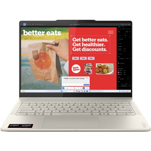 Ноутбук Lenovo Yoga 7 2-in-1 14AKP10 (83JR007MRA) Seashell - фото Ноутбук Lenovo Yoga 7 2-in-1 14AKP10 (83JR007MRA) Seashell - фото - інтернет-магазин електроніки та побутової техніки TTT